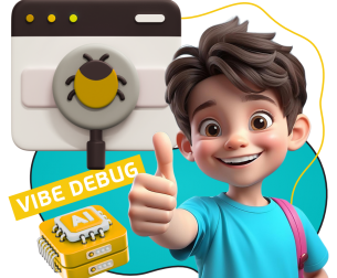 Тестирование & Vibe Debug. Охотники за багами - КИБЕРшкола программирования для детей, компьютерные курсы для школьников, начинающих и подростков - KIBERone г. Ростокино