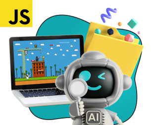 Язык программирования JavaScript + AI. Проектное обучение + геймификация + AI-помощники - КИБЕРшкола программирования для детей, компьютерные курсы для школьников, начинающих и подростков - KIBERone г. Ростокино